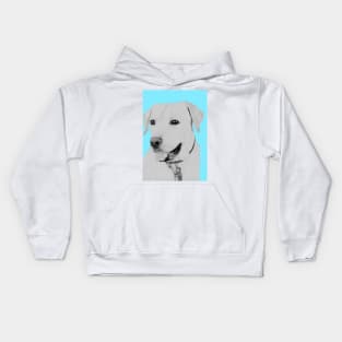 Golden Retriever in Blue Kids Hoodie